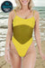 Mesh Tan-Through One Piece Swimsuit