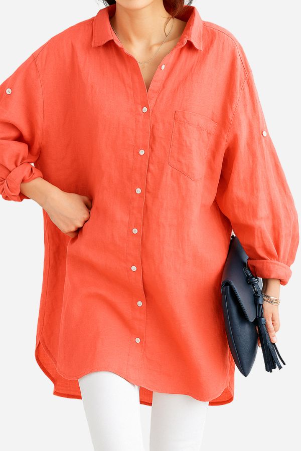 Oversized Linen Shirt