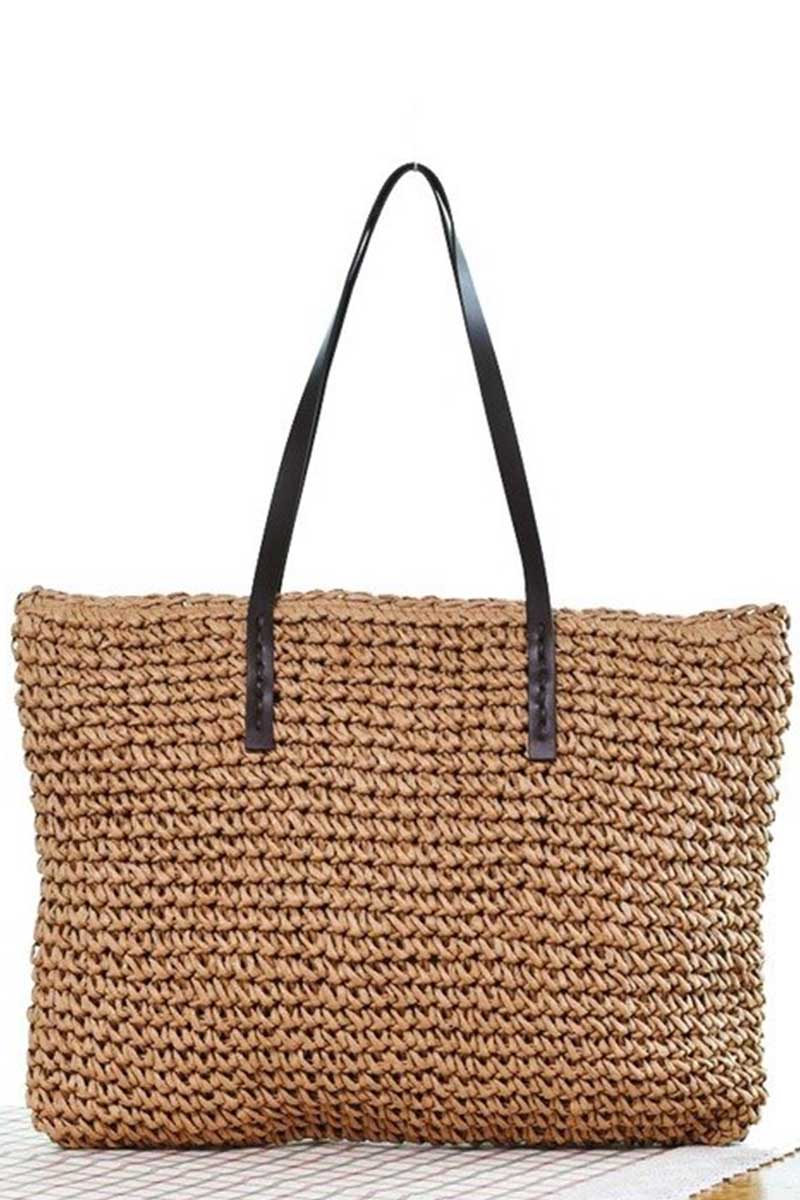 Large Straw Beach Bag