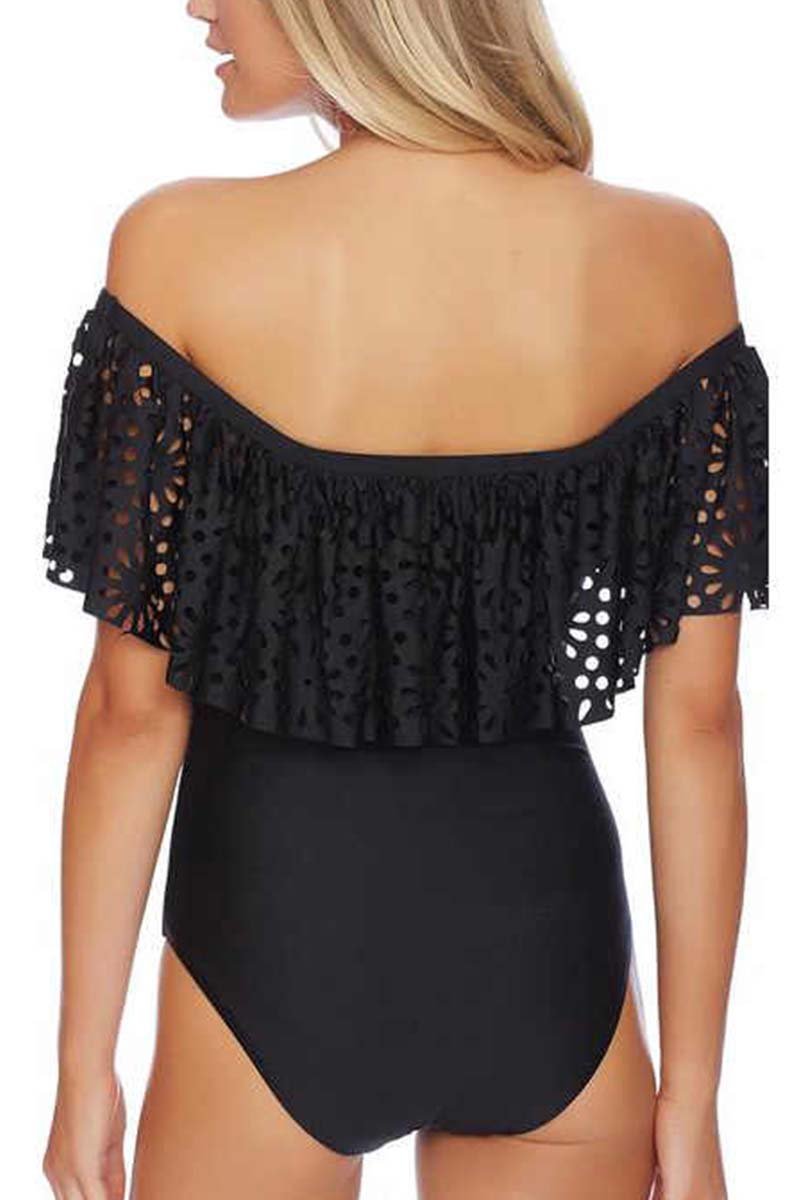Off The Shoulder Lacework Swimsuit