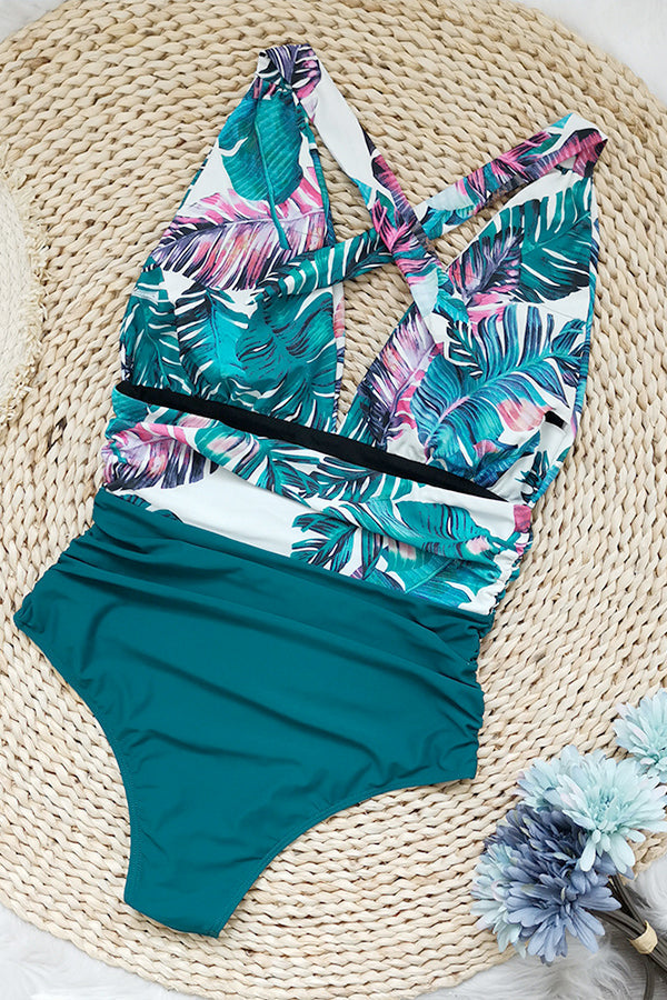 Floral Printed One-Piece Swimsuit