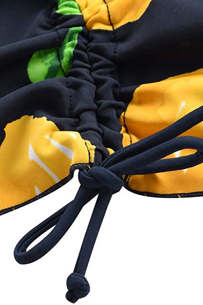 Printed Flowy Tankini Swimsuit