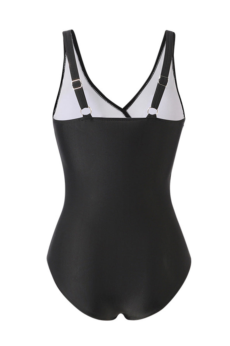 Wrap-Around One-Piece Swimsuit